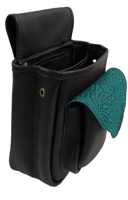 (image for) Floral Embossed Leather Shotgun Shell Bag Deluxe